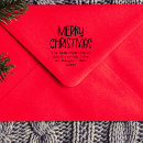 Search for return address christmas rubber stamps Simple