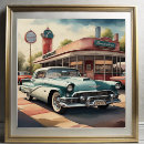 Search for vintage diner posters Car