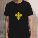 Search for fleur de lis tshirts Gold