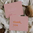 Search for pink and orange thank you cards Bride