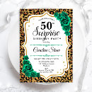 Search for white leopard invitations Gold glitter
