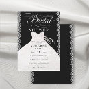 Search for black white lace bridal shower invitations Dress