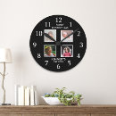 Search for modern clocks Photo collage