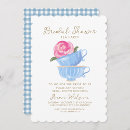 Search for tea cup bridal shower invitations Blue