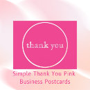Search for thank you business postcards Pink