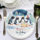 Search for penguin plates Winter wonderland