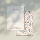 Search for wildflowers note cards Monogrammed