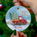 Search for black truck christmas tree decorations Snow