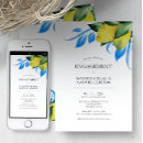 Search for lemon engagement party invitations Mediterranean