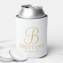 Search for bridal shower can coolers Gold