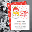 Search for red winter wonderland invitations Snowman