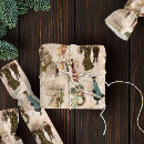 Search for snow scene wrapping paper Vintage christmas