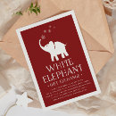 Search for white elephant exchange invitations Red and white