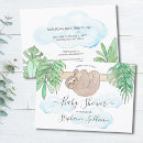 Search for cute sloth invitations Watercolor