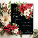Search for poinsettia bridal shower invitations Elegant