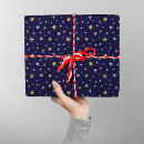 Search for gold and blue christmas wrapping paper Vintage