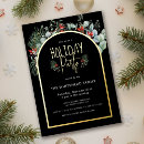 Search for berry christmas invitations Black