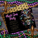 Search for mardi gras party invitations Fleur de lis