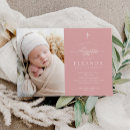 Search for pink baby girl christening invitations Elegant