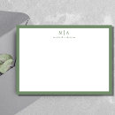 Search for sage green note cards Simple