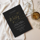 Search for flourishes wedding invitations Black and white