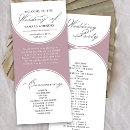 Search for dusty rose wedding programs Elegant