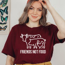 Search for animals are friends not food tshirts Animal rights
