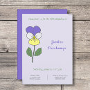 Search for pansy invitations Botanical