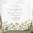 Search for daisy square wedding invitations White