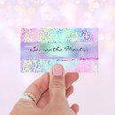 Search for rainbow foil business cards Pink