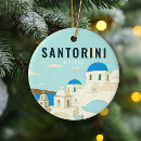 Search for santorini christmas tree decorations Greek island