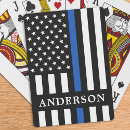Search for thin blue line playing cards Police