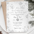 Search for christmas gender reveal invitations He or she