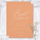 Search for peach bridal shower invitations Classic