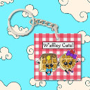 Search for waffle key rings Kawaii