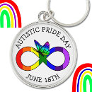 Search for autistic pride key rings Awareness