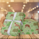 Search for forest green wrapping paper Cute animals