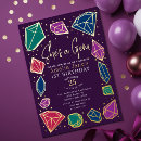 Search for gem stones invitations Crystal