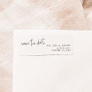 Search for save the date address stickers Minimalist