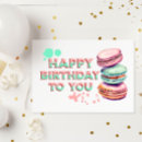Search for macaron birthday cards Pink