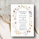 Search for wildflower rehearsal dinner invitations Boho chic