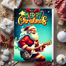 Search for guitar” christmas cards Santa claus