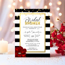 Search for rose gold foil bridal shower invitations Red