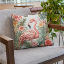 Search for tropical birds cushions Pink flamingo
