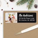 Search for black and white dog return address labels Cute