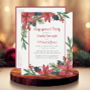 Search for christmas engagement party invitations Poinsettia
