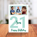 Search for son 21st birthday cards Modern