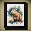 Search for capybara posters Watercolor