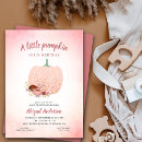 Search for peach and pink baby shower invitations Pumpkins