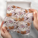 Search for pink pumpkin wrapping paper Halloween